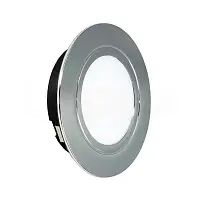 Точечный встраиваемый светодиодный светильник LED Polus-E 3.2W, 220V, никель матовый, теплый белый — купить оптом и в розницу в интернет магазине GTV-Meridian.